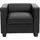 Mendler Sessel Lille Kunstleder 0 x 0 x 0 cm Schwarz mit Rollen