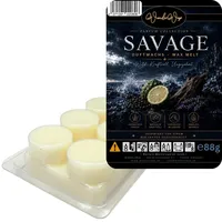 WonderWax Duftwachs Wax Melts Savage – Parfume Collection, 6 Duftwachs Kreise aus Sojawachs für Duftlampe & Aromalampe, vegane Wax Melts, Raumdu... - Weiß