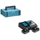 Makita Power Source Kit 18 V Li-Ion 2 x 5,0 Ah + DC18RC Ladegerät + Makpac 197624-2