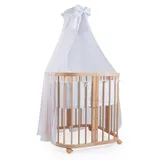 Waldin Babybett Kinderbett 7in1 mit Matratze,