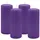 Kopschitz Kerzen 4er Set Stumpenkerzen Ø 60 x 120 mm lila
