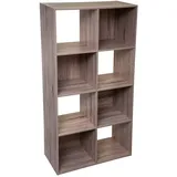 5 five simply smart 5five - Regal mit 8 fächern Mix n modul mit natürlichem eicheneffekt