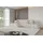 altdecor Ecksofa Samt mit Schlaffunktion 2-Sitzer Creme