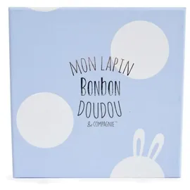 Doudou et Compagnie DC1309 Coffret chaussons bleu lapin Bonbon