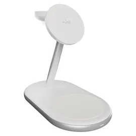 PURO Mag Station 3-in-1 Ladestation mit Qi2-Technologie - Weiß