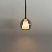S.LUCE Belluna Glas-Pendelleuchte 150cm Textilkabel