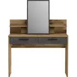 Forte Schminktisch "Ricciano", grau (stabeiche, betonoptik dunkelgrau), B:114,5cm H:147,16cm T:41,1cm, Tische, Schminktisch