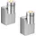 ETC Shop Wandleuchte Aluminium 1W 80Lm grau