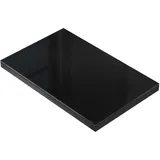 ALEESHA | Glas | Tisch Platte | 110x60cm | Schwarz | Rechteckig | Scheibe Bis...