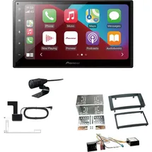 EHO Pioneer SPH-DA160DAB 2-DIN Autoradio CarPlay Android Auto Bluetooth DAB USB passend für Volkswagen VW T5 Transporter 2003-2015 rechtwinklig,...