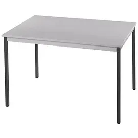 Sodematub Mehrzwecktisch lichtgrau, dunkelgrau rechteckig, Vierkantrohr grau, 180,0 x 80,0 x 74,0 cm