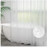 AooHome Duschvorhang 240 x 200 cm transparent weiß