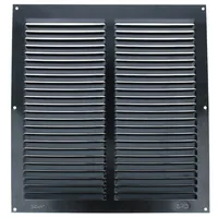 MS Beschläge Schwarzes Lüftungsgitter 300x300mm Netz Insektenschutzgitter Zu- Abluftgitter