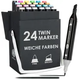 OfficeTree Marker 24 St. mehrfarbig