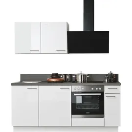 kochstation Küchenzeile KS-Scafa 200 cm weiß