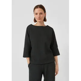 s.Oliver Sweatshirt Jacquard Schwarz 40
