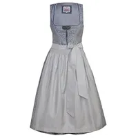 MarJo Trachtenkleid Midi Dirndl 2tlg. 68cm JESSICA blau silbergrau blau 34