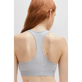 Hugo Bralette-BH BRALETTE PAD.RED LAB mit aufgesticktem HUGO BOSS Logo grau S