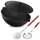 4big.fun Kazan aus Gusseisen 22 L Schaumkelle Frittierkelle Kasan Uzbekisch Aluminiumdeckel Cast Iron Kessel Asia WOK Topf Grillwok Gusstopf Wokpfanne