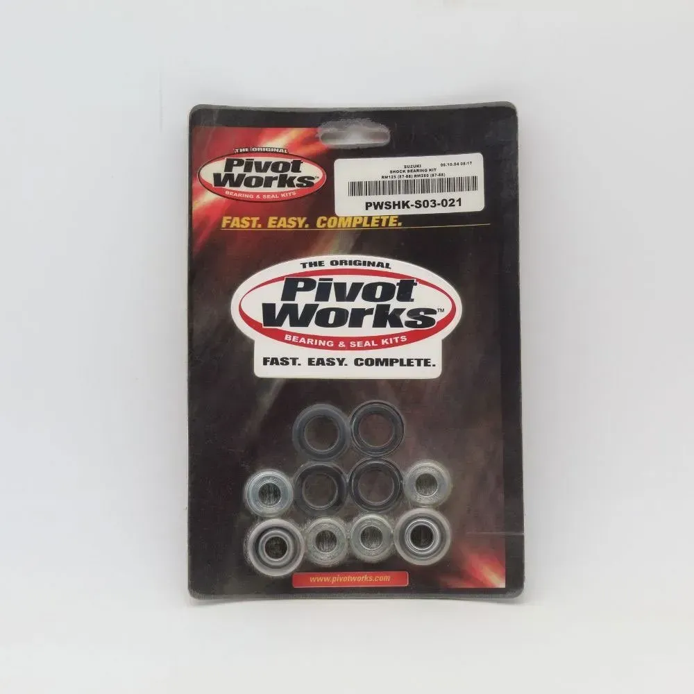 Pivot Works Suzuki Rm 125-250 87-88 Reparaturset Für Hinteren Stoßdämpfer - Silver - One Size