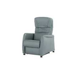 Hukla Ledersessel  Tobias , blau , Maße (cm): B: 75 H: 105 T: 88.0