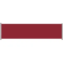 vidaXL Seitenmarkise Ausziehbar 160 x 600 cm Rot