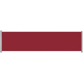 vidaXL Seitenmarkise Ausziehbar 160 x 600 cm Rot