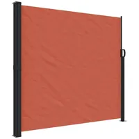 vidaXL Seitenmarkise Ausziehbar Terrakottarot 180x500 cm - Orange