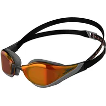 Speedo Fastskin Pure Focus Schwimmbrille | Wettkampfbrille | Anti-Beschlag | Wasserdicht Schwimmbrille, Schwarz/Orangegold, Einheitsgröße
