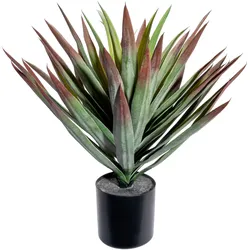 Künstliche Zimmerpflanze CREATIV GREEN "Yucca", grün, H:48cm Ø:45cm, Kunststoff, Kunstpflanzen