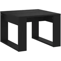 vidaXL Beistelltisch Schwarz Holz 50 x 50 x 35 cm
