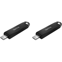 SanDisk Ultra USB Type-C Flash-Laufwerk Smartphone Speicher 64 GB (Mobiler Speicher, USB 3.1 Gen 1, SanDisk SecureAccess-Software, 150 MB/s Lesen, USB Laufwerk) (Packung mit 2)