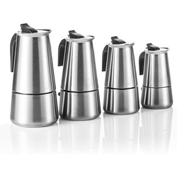 Coffee Fox Espressokocher Kaffeebereiter Kaffeekocher, Espresso-Kanne aus Edelstahl