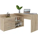 Top e shop Eckschreibtisch Dany Eiche