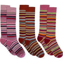 Normani Kniestrümpfe 3 Paar Rosa 31-34