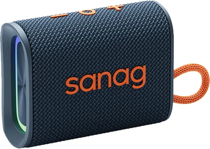 Sanag M13SIIProMax Fabric Strong Bass RGB IPX7 Waterproof Portable Bluetooth Wireless Speaker Weaving Fabric HIFI Outdoor Speaker S-M13SIIProMax-PT-Speaker-Blue