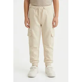 blue seven Sweathose BLUE SEVEN, "Blue Seven Jogginghose", Jungen, Gr. 128, 0490, kiesel, 100% Baumwolle, regular fit, Hosen Sweathose,