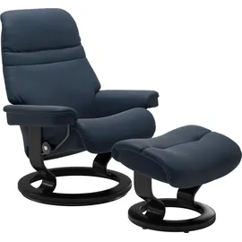 Stressless "Sunrise", (Set, Relaxsessel, mit Hocker), mit Classic Base, Größe S, Gestell Schwarz