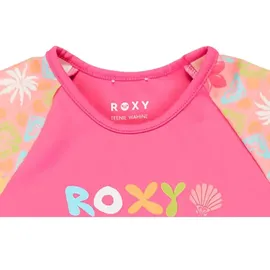 Roxy Set Check Tw Kurzarm-rash Guard - Plumeria Hippie Hour Diagonal - 2 Jahre