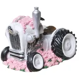 wunderschöne Spardose,Hochzeitskasse Hochzeits-Traktor mit Schraubverschluss ca. 15 cm groß