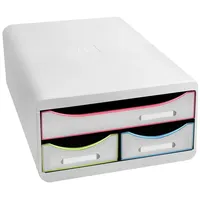 Exacompta Schubladenbox »Small-Box« 3 Schübe weiß, 27.8x13x34.7 cm