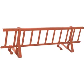 vidaXL Dachschneeschild Rot 300 x 29,5 x 34,5 cm Stahl