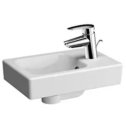 Vitra Options Handwaschbecken 5869B003-0001 38,5x25cm, Überlauf/Hahnloch rechts, weiß