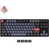 Keychron K8 Pro QMK/VIA Kabellose mechanische Tastatur, Hot-Swappable TKL Custom Programmable Macro Wired Keyboard mit Gateron G Pro Red Switch, RGB Light, PBT Keycaps für Mac Windows Linux