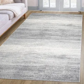 oKu-Tex Designer Teppich, Wohnzimmerteppich Mercur, weicher Webteppich grau meliert, modernes Design, 200 x 290 cm, Schadstofffrei nach Öko-Tex Standard 100,