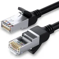 UGREEN Cat6 Reines Kupfer Metall Stecker Ethernet Kabel Schwarz 10 Meter