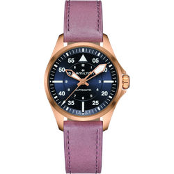 Hamilton Khaki Aviation Pilot Auto H76245840 - blau,zartrosa - 36mm