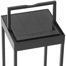 LUCANDE Solarleuchte Aluminium 58,3 cm inkl. 1 x 2,2 W LED schwarz