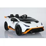 ES-Toys Kinder Elektroauto Lamborghini Huracan STO Drift Fernbedienung MP3 USB weiß