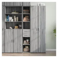 vidaXL Highboard 30 x 42,5 x 185 cm Grau